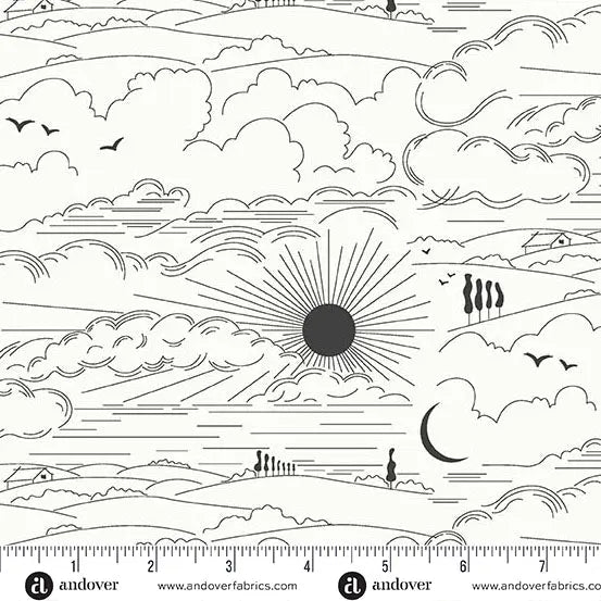 Sun Print Whisper Zebra Dwell Cotton Fabric - 44"/45" Per Yard