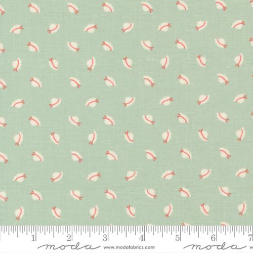Tissu en coton Sunbonnet Bonnets bleu poussiéreux - 44"/45" par yard