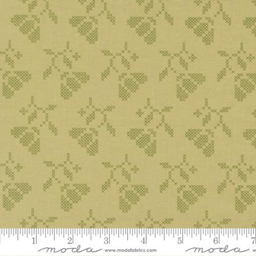 Tela de Algodón Sunbonnet Pear Blooming Stitches - 44"/45" por Yarda