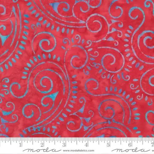Tela de Algodón Sunburst Batiks Frambuesa - 44"/45" por Yarda