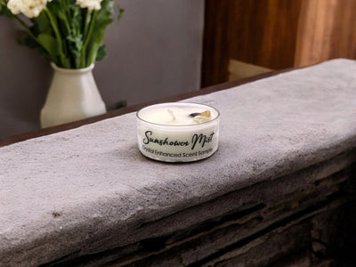 Sunshower Mist Crystal Candle - Premium Coconut-Soy Wax Tealight