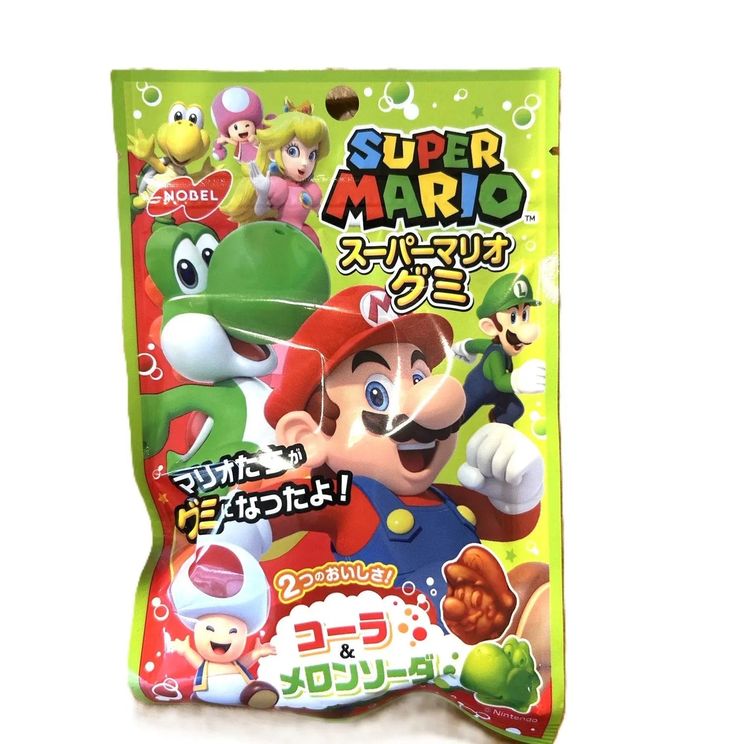 Super Mario Gummies - Cola & Melon Soda Flavors