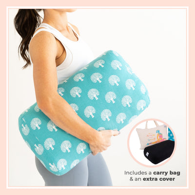 Sustainable Travel Yoga Bolster Set - Organic Cotton Bliss - Korvel