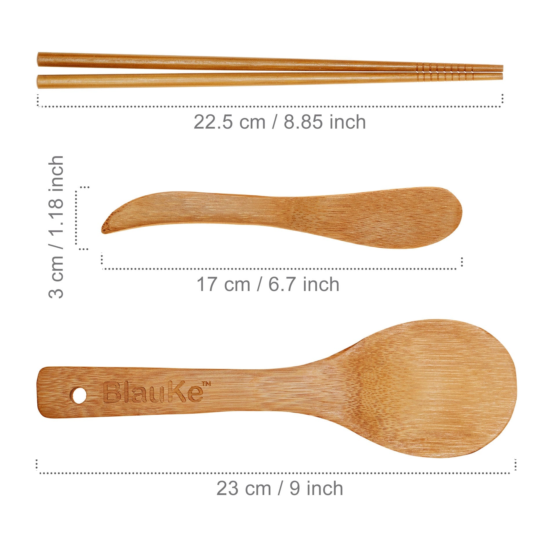 Bamboo Sushi Making Kit – 2 Rolling Mats, Rice Paddle, Spreader & 5 Pairs Chopsticks - Korvel