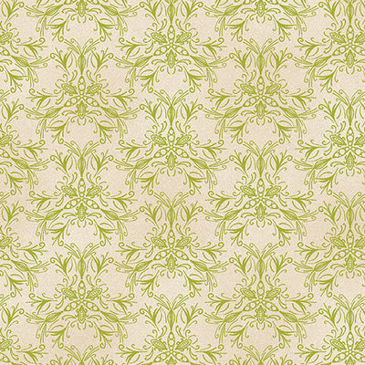 Swarm Lime/Ivory Ground Works Cotton Fabric - 44"/45" Per Yard