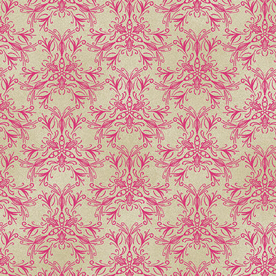 Tela de algodón Swarm Pink/Sand Ground Works - 44"/45" por yarda
