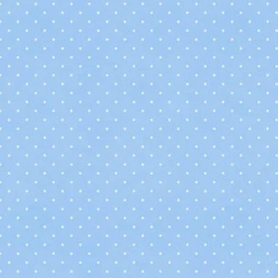 Sweet Cherry Dot Blue Cotton Fabric - 44"/45" Per Yard