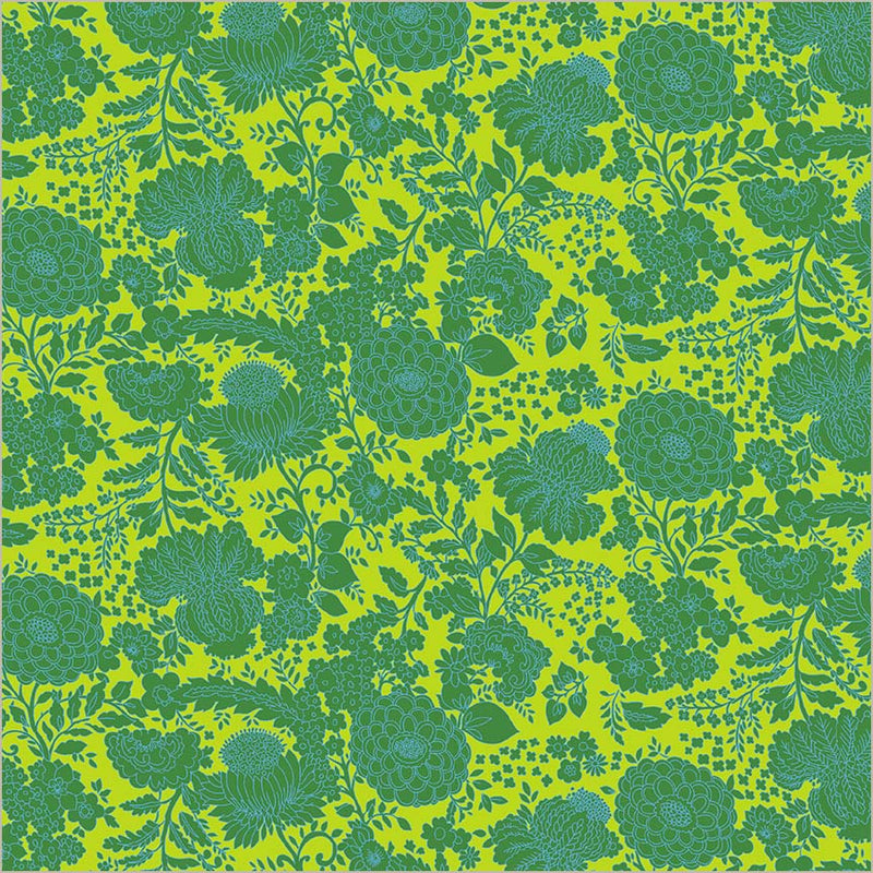 Tissu en coton Sweet Talk Kim Lime - 44"/45" par yard