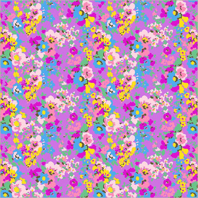 Sweet Talk Leann Violet Cotton Fabric - 44"/45" Per Yard