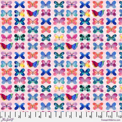 Tissu en coton rose Sweet Wing Love - 44"/45" par yard