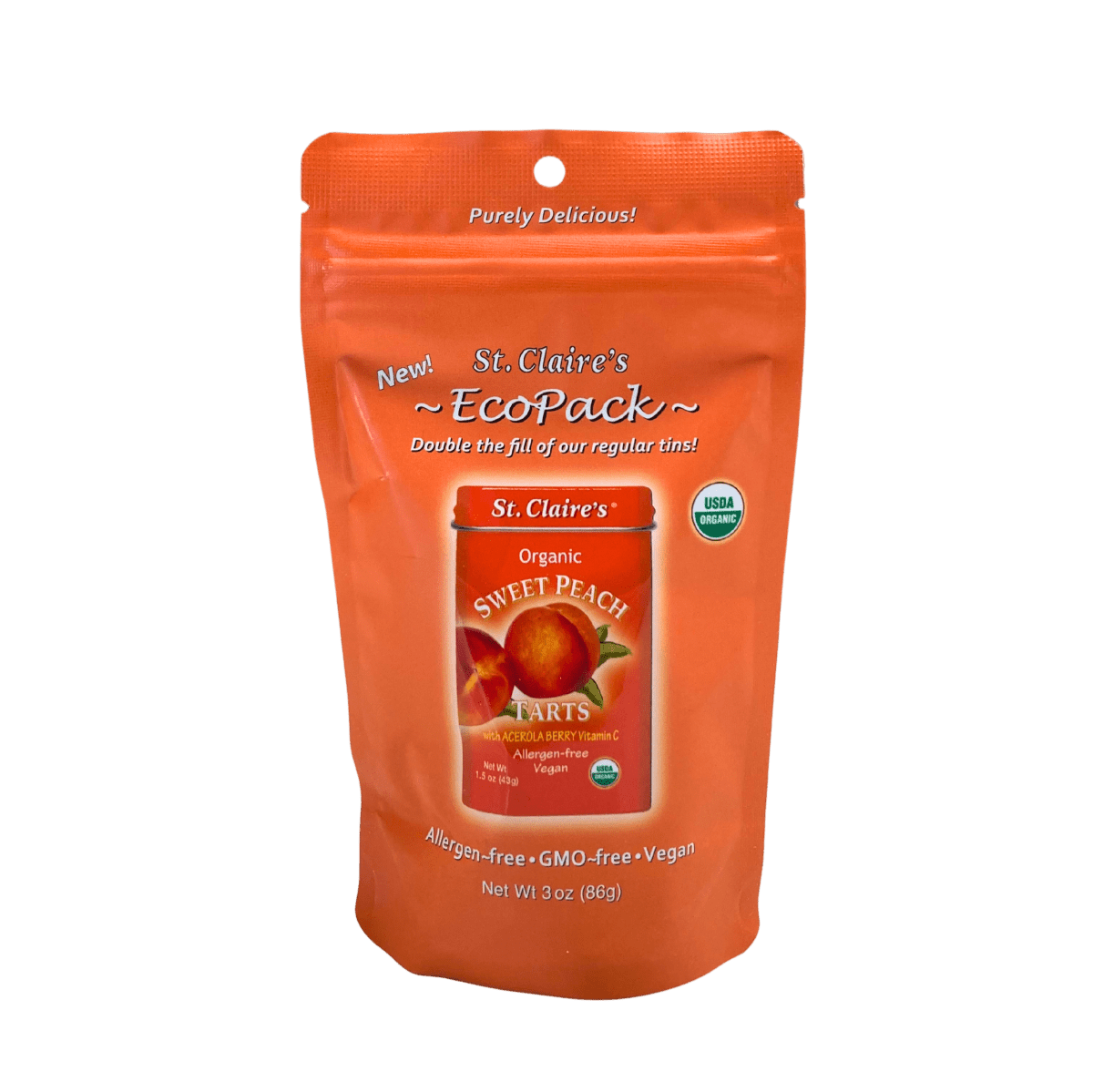 Sweet Peach Tarts – Organic Fruit-Flavored Candy