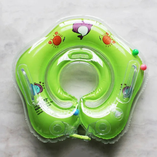 Swimming Baby Accessories Neck Ring Tube Safety Infant Float Circle for Bathing Inflatable Flamingo Inflatable - Korvel