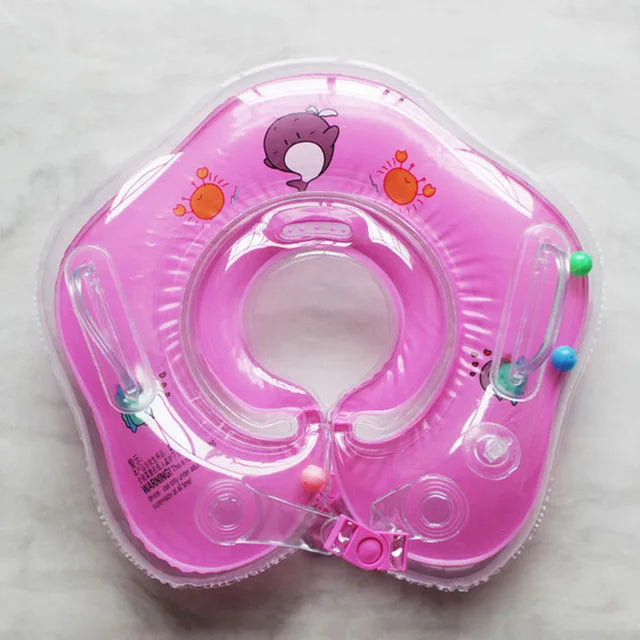 Swimming Baby Accessories Neck Ring Tube Safety Infant Float Circle for Bathing Inflatable Flamingo Inflatable - Korvel