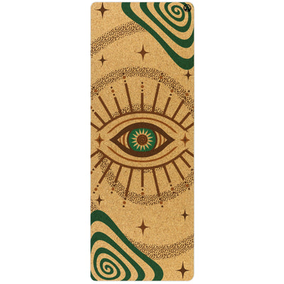 Eco-Friendly Swirly Flow Cork Yoga Mat for Adventurers - Korvel