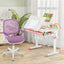 Silla de Juego Ajustable de Malla Púrpura para Niños