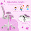 Silla de Juego Ajustable de Malla Púrpura para Niños