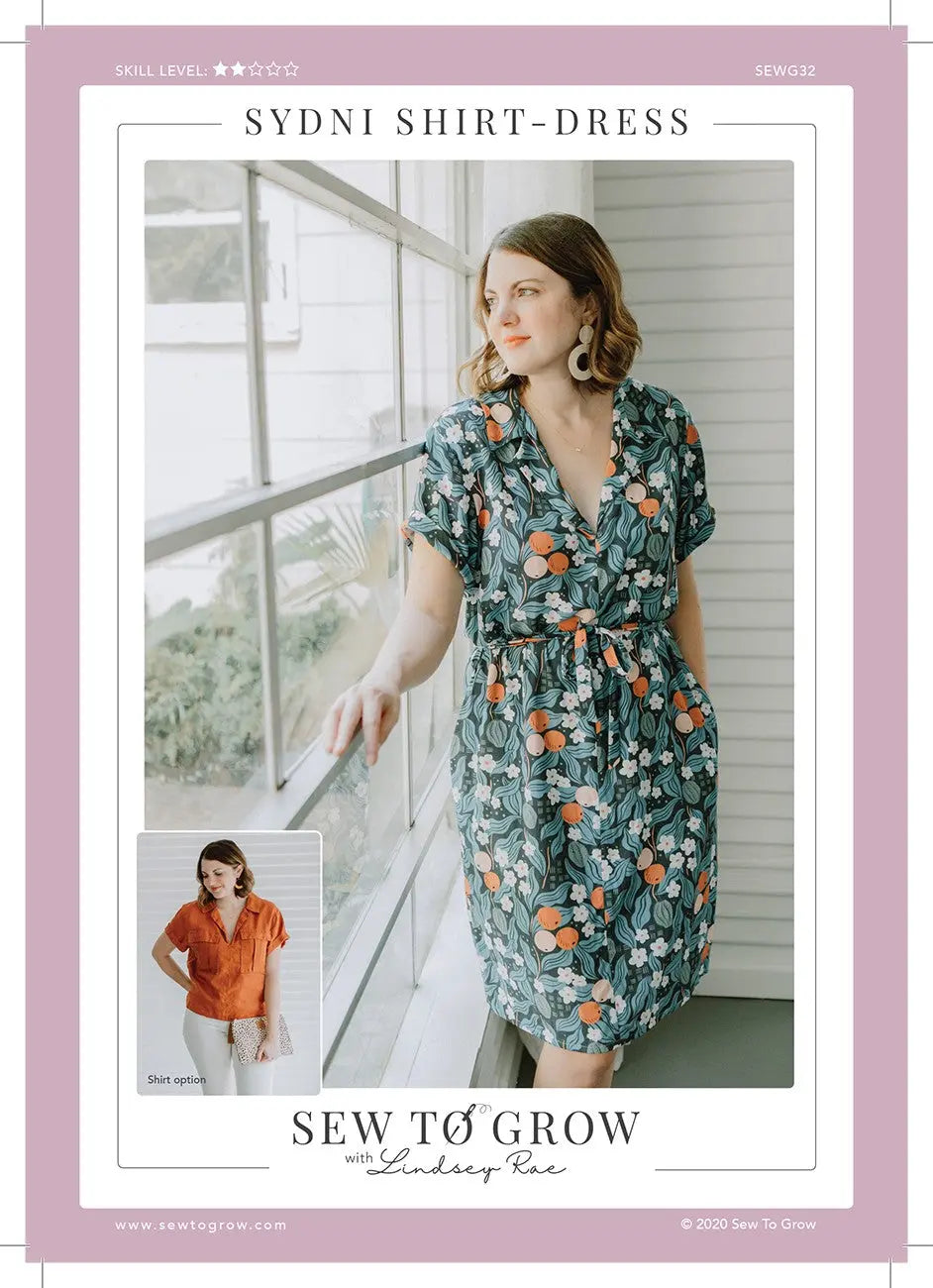 Patrón de costura Sydni Shirtdress