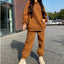 Conjunto de Sudadera de Felpa con Capucha Cómoda para Mujeres