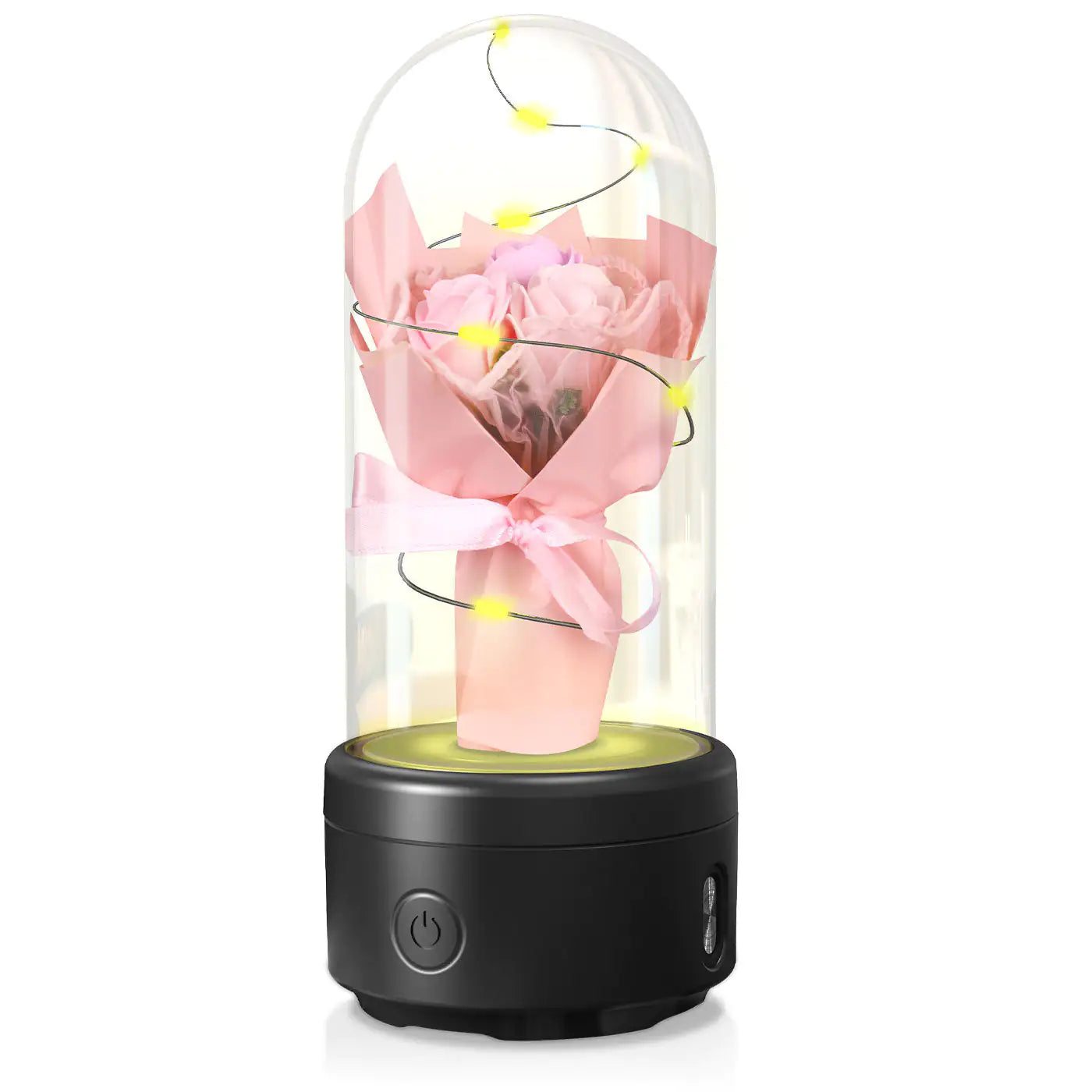 Lumière LED Bouquet 2-en-1 Créative et Haut-Parleur Bluetooth