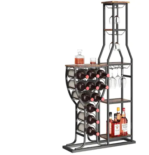 Soporte y Estante Elegante para Copas de Vino Colgantes