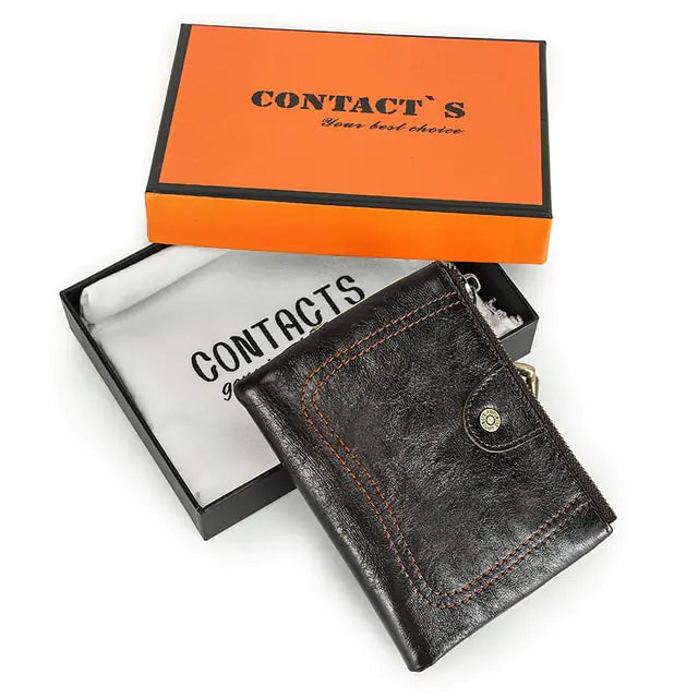 Portefeuille en cuir véritable premium pour femmes