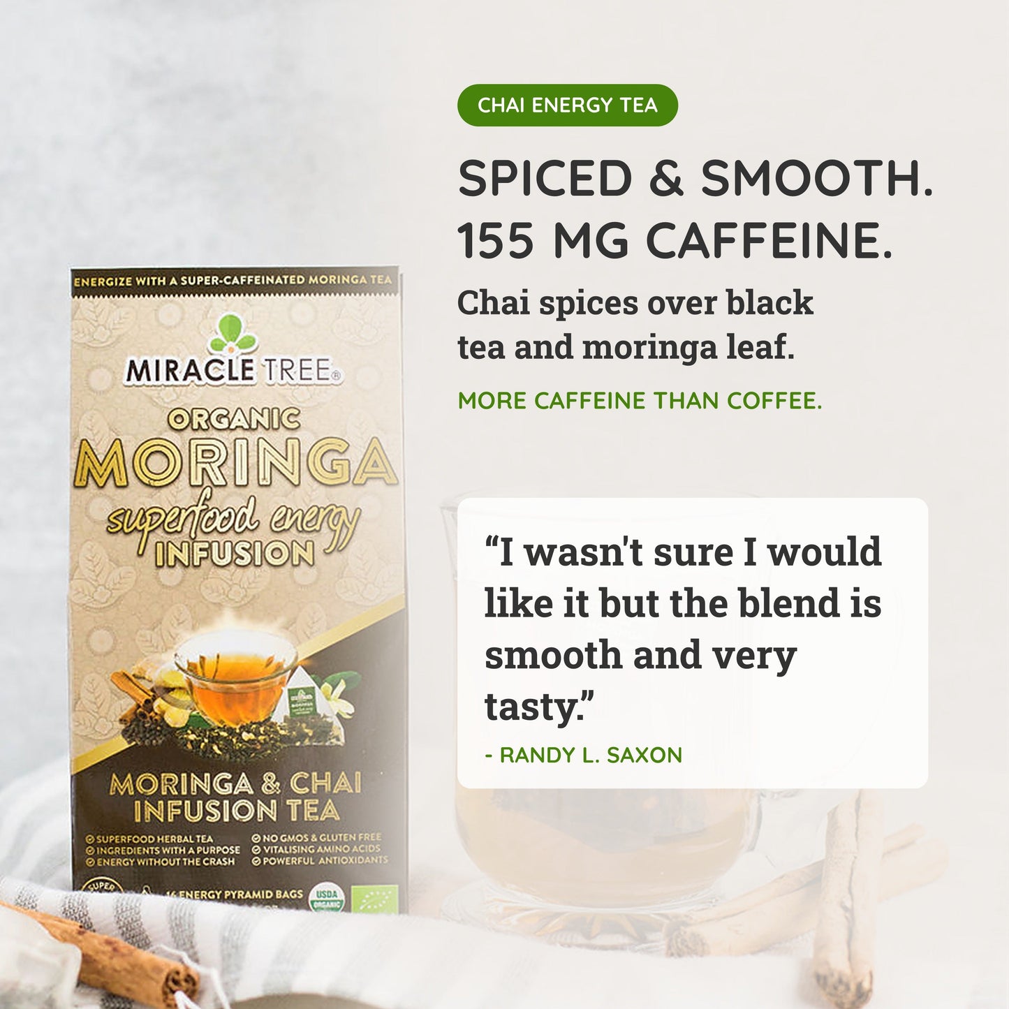 Moringa Energy Tea - Chai Blend
