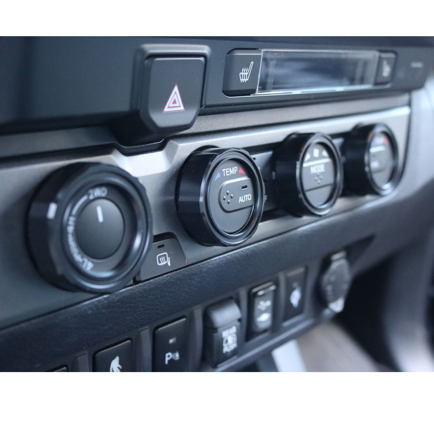 Premium Blackout Control Knob Caps for Toyota Tacoma - Korvel