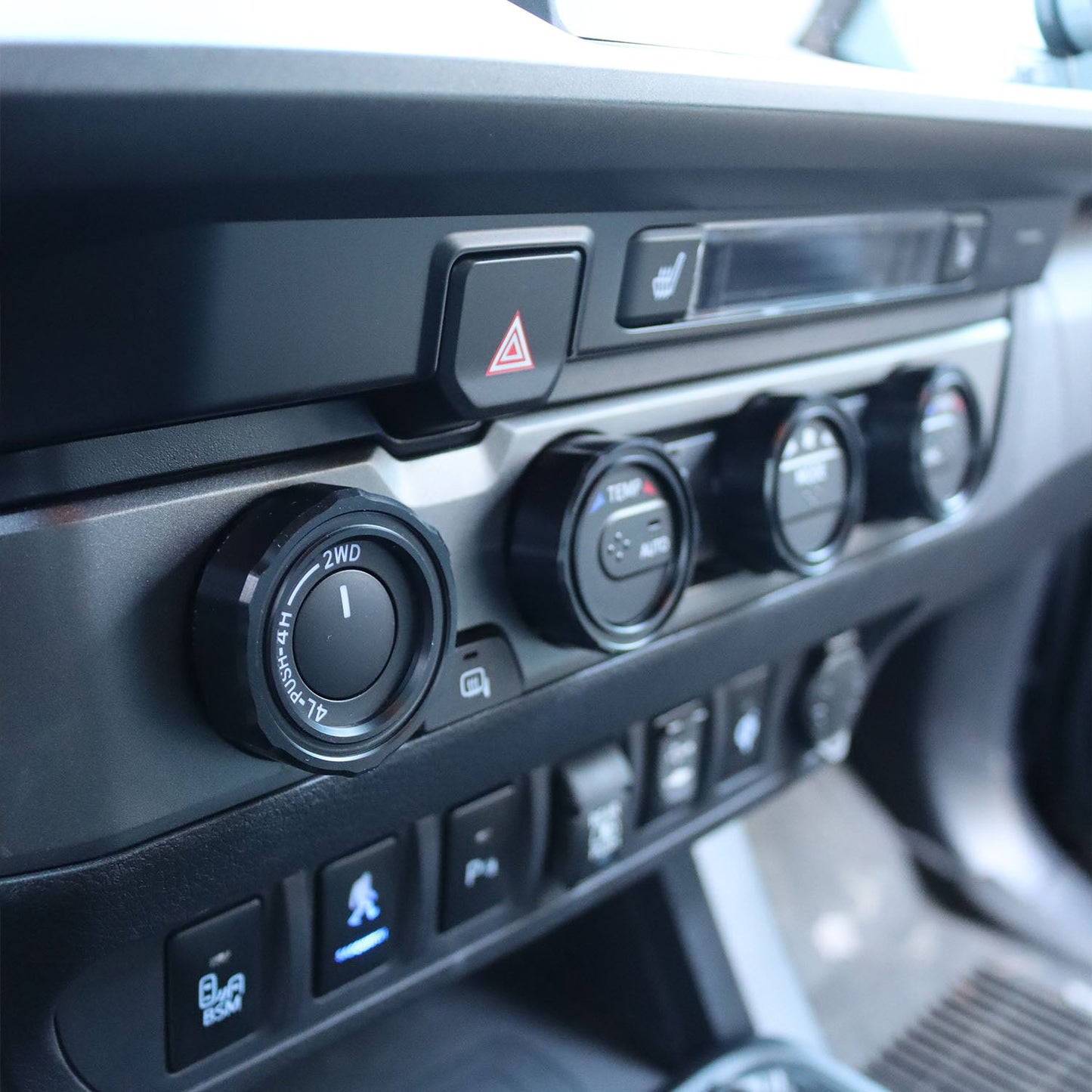 Premium Blackout Control Knob Caps for Toyota Tacoma - Korvel