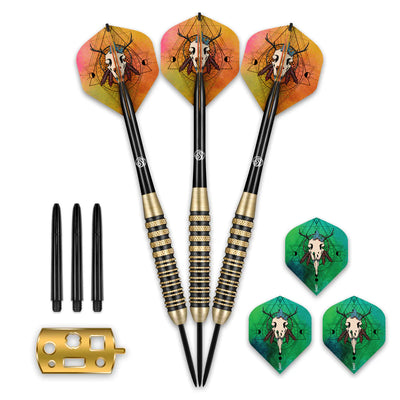 High-Performance 24g Steel Tip Darts Set by Shot Talisman - Korvel