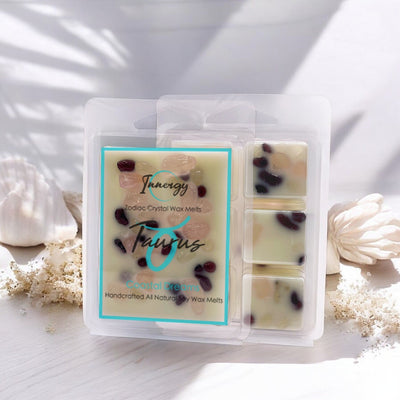 Taurus Zodiac Crystal-Infused Coconut-Soy Wax Melts - Korvel