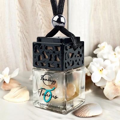 Taurus Zodiac Crystal-Infused Car Aroma Diffuser, 8ml - Korvel