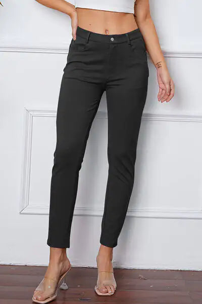 Pantalones Esenciales de Puntada Elástica