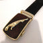 Men's Automatic Buckle Leather Belt - Leopard Design