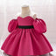 Vestido de Bautizo con Mangas Abullonadas para Niñas en Ocasiones Especiales