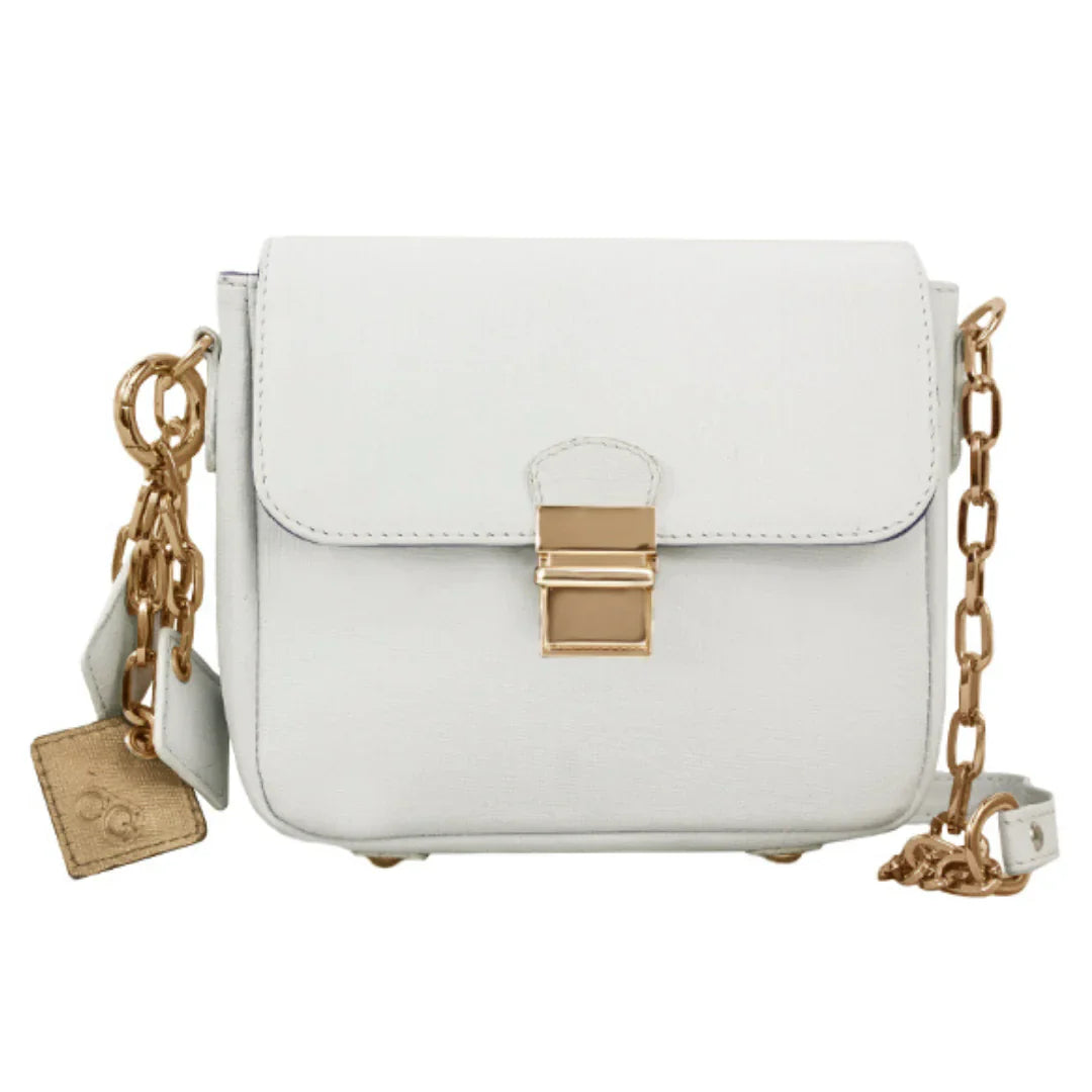Pequeño Bolso de Cuero - Blanco