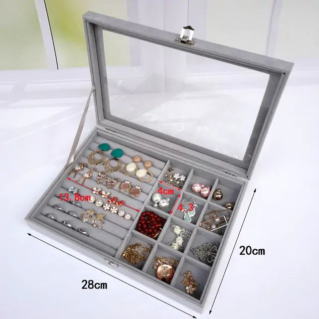 Organizador de Joyería de Terciopelo