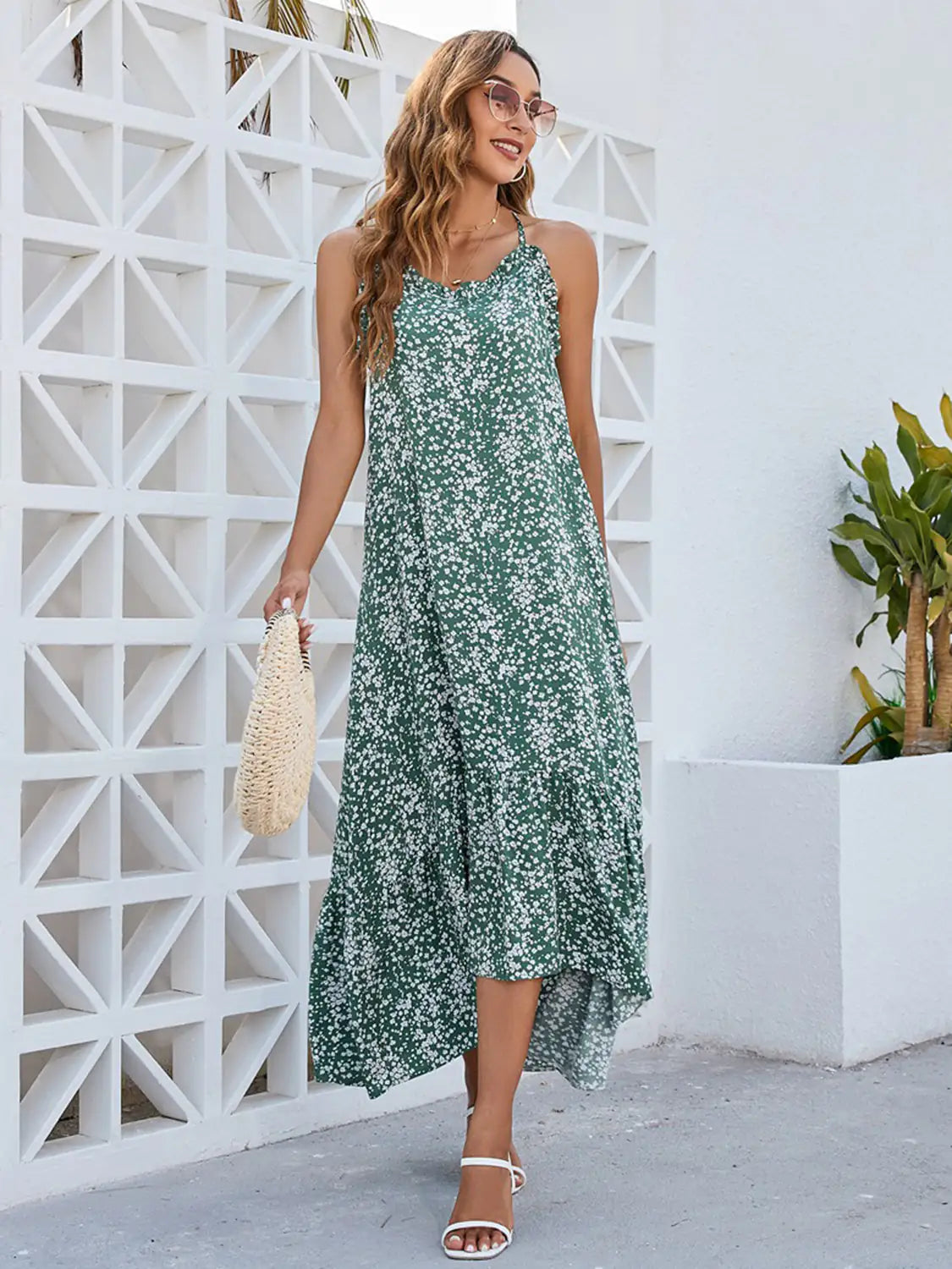 Robe Maxi à Imprimé Floral Ditsy