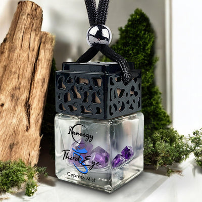 Elevate Your Drive with Our Crystal-Infused Third Eye Chakra Car Diffuser - 8ml - Korvel