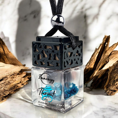 Throat Chakra Essential Oil Car Diffuser with Amber Tides Scent - 8ml - Korvel