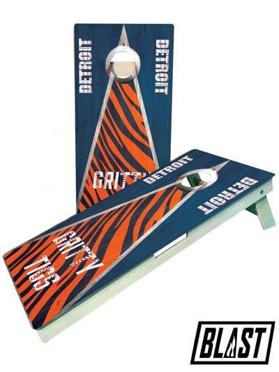 Premium Detroit-Themed Cornhole Boards for Ultimate Fun - Korvel