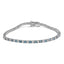 Pulsera de Tenis de Diamantes Crecidos en Laboratorio de Oro Blanco de 14K con 4.0 Cttw de Diamantes