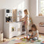 Ensemble de cuisine pour enfants avec micro-ondes et cafetière - Rose