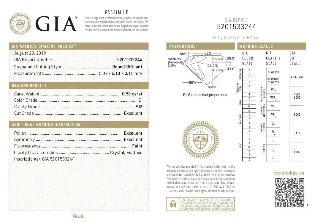 Anillo de Compromiso con Halo de Diamantes en Oro Blanco de 14k Certificado por GIA