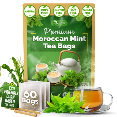 Premium Moroccan Mint Green Tea - Traditional Herbal Blend