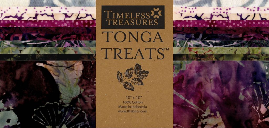 Carrés en coton Tonga Treats Chateau 10" x 10"