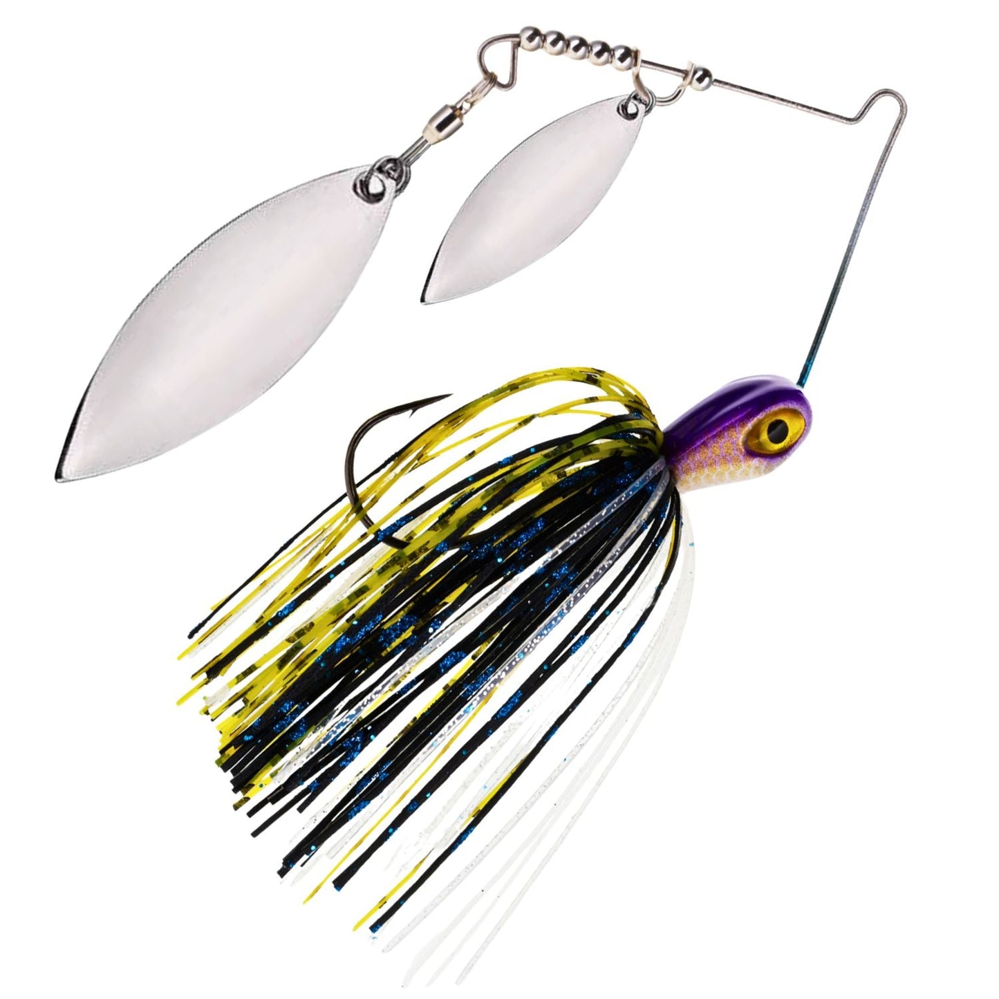 Reaction Tackle Tungsten Spinnerbait Jigs – 2-Pack, Double Willow Blade - New