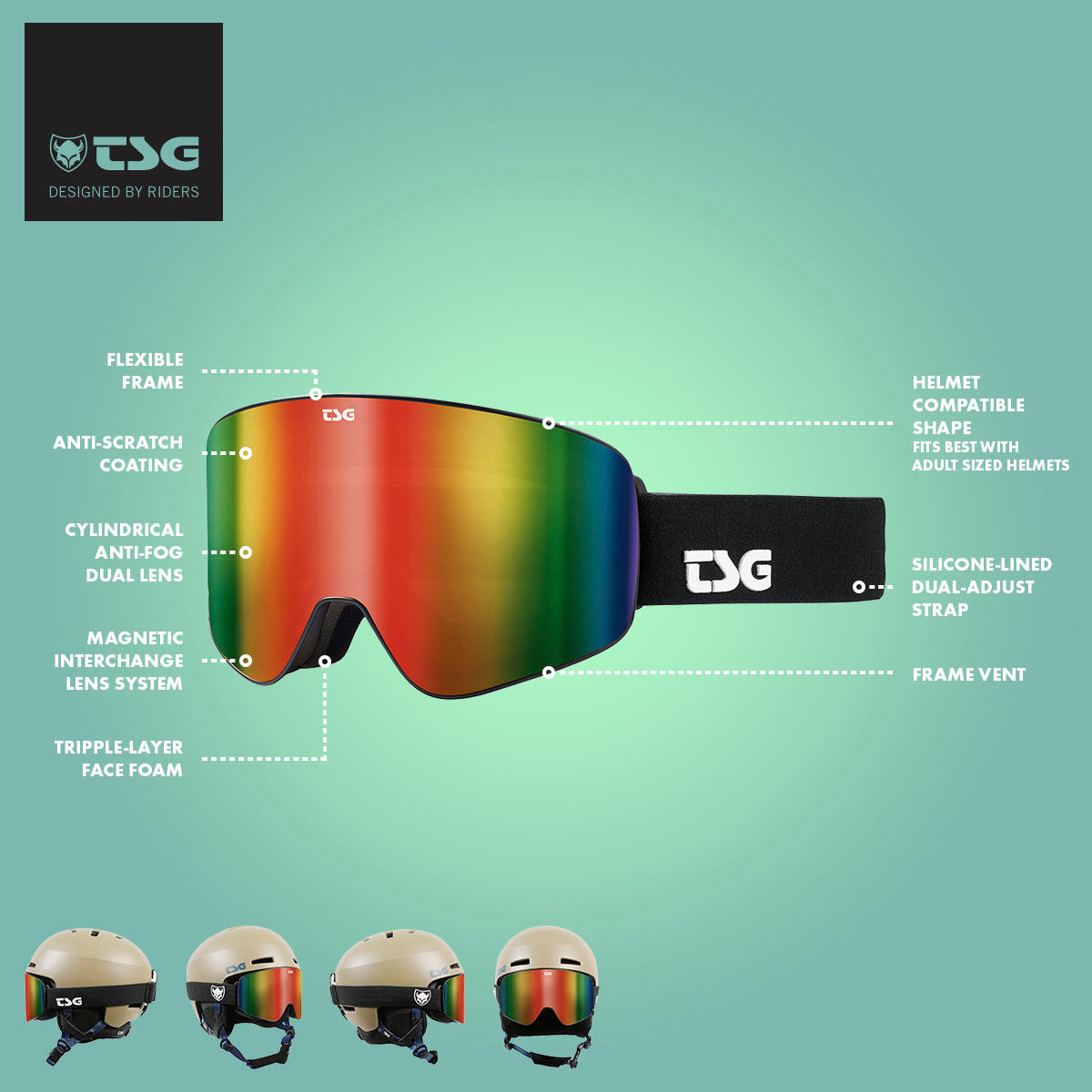 TSG Winter Goggle Four - One Size