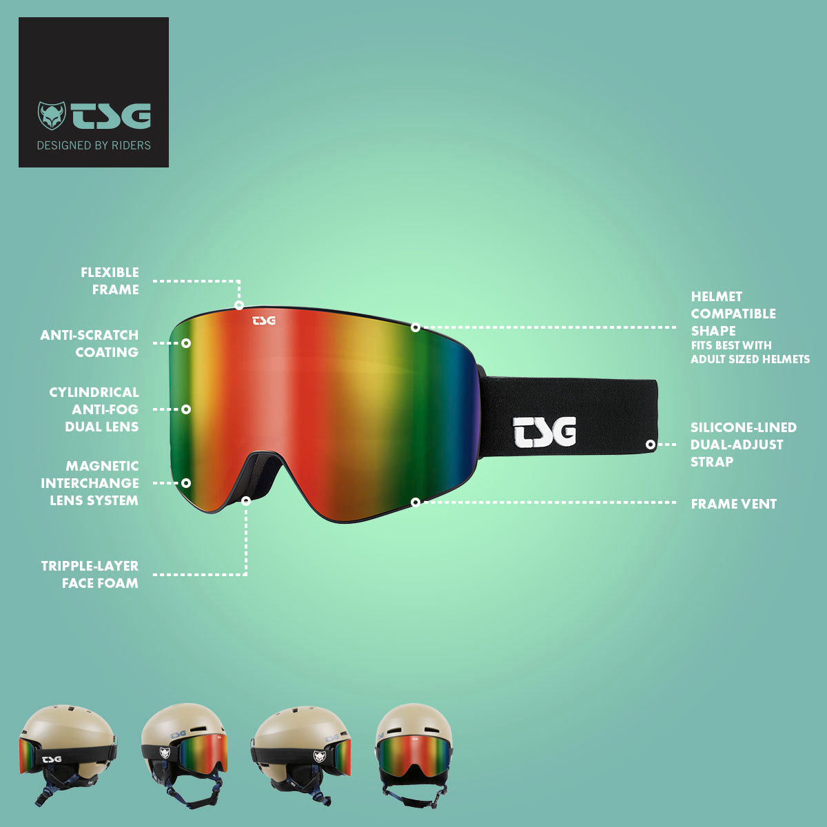 Gafas TSG Goggle Four S Pro Design - Talla Única