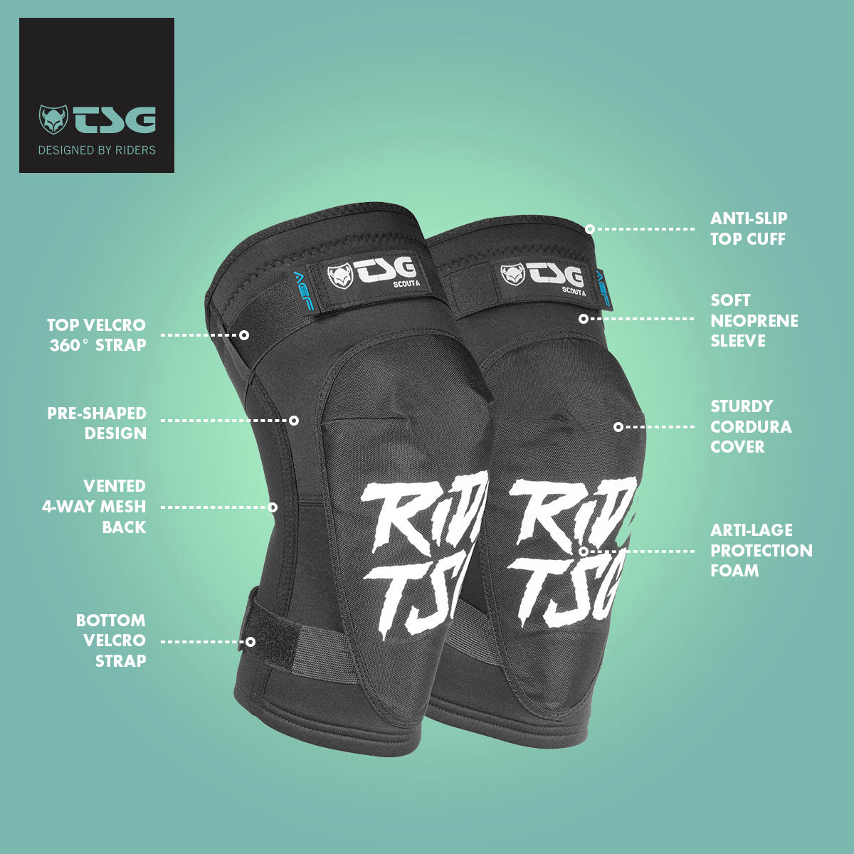 TSG Kneeguard Scout A - Premium Knee Protection