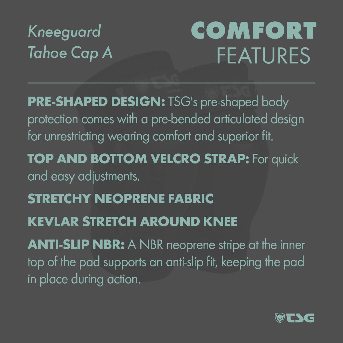 TSG Kneeguard Tahoe A - Protección Premium para las Rodillas